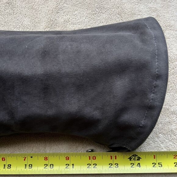 Sam Edelman Kent Microsuede Dark Gray Over the Knee Heeled Boots Women 6 Minimal - Picture 11 of 16